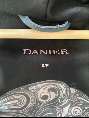 Edgy, Danier dusky blue leather jacket